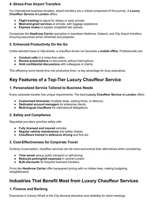 London Lodge Airport Transfers & Chauffeur Companies